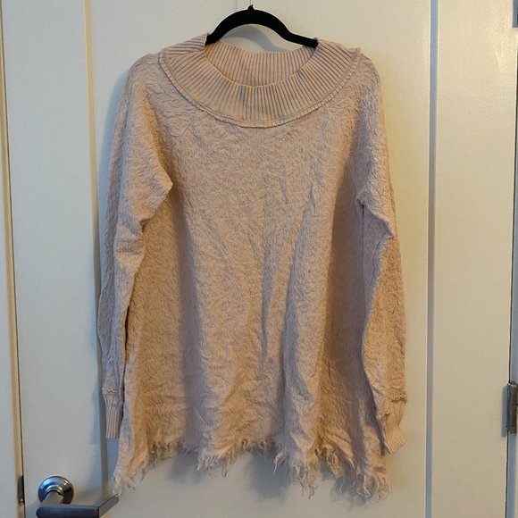 Free People Broken Glass Pink Tunic Sweater - Picture 1 of 2